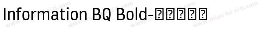 Information BQ Bold字体转换